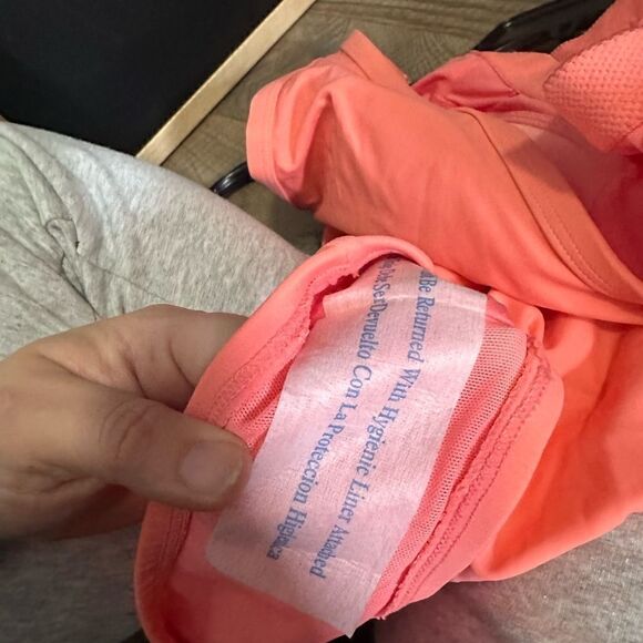 Kona Sol V-Neck Over The Shoulder High Leg One Piece Swimsuit NWT Size 22W Coral - Picture 8 of 9